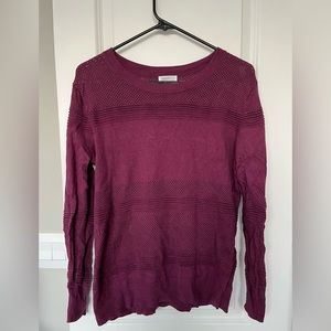 Purple knit sweater